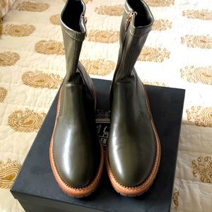 Anthropology leather bootie